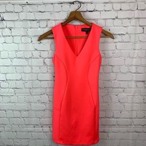 Topshop Petite Neon Salmon Mini Dress 2